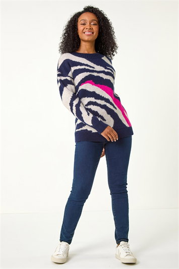 Petite Abstract Knit Jumper 16179360