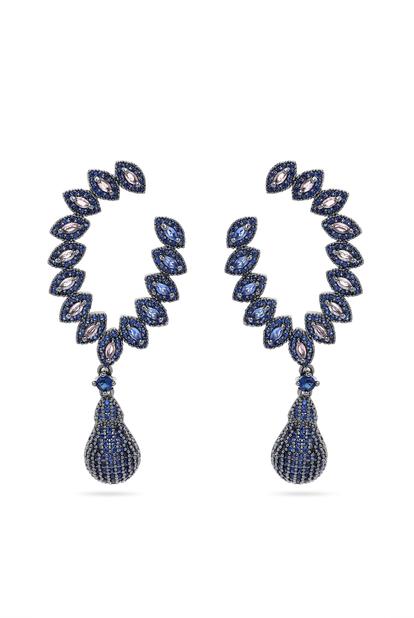 Multi Delicate Leaf Drop Earrings