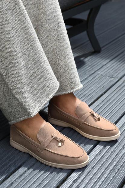 Green 'Pegasus' Slip On Trim Loafers With Accessory Detailing