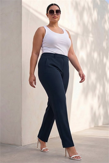 Blue Curve Straight Leg Trouser