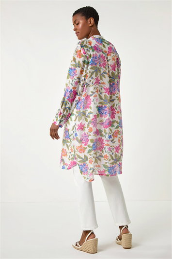 Floral Print Longline Blouse 10128872