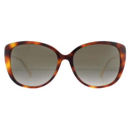Brown Cat Eye Havana Brown Brown Gradient Sunglasses