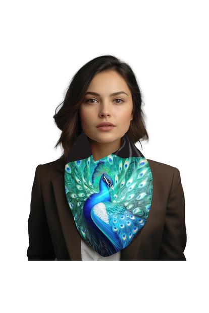 Multi The Silk Heritage Collection - Peacocks Large Square Scarf