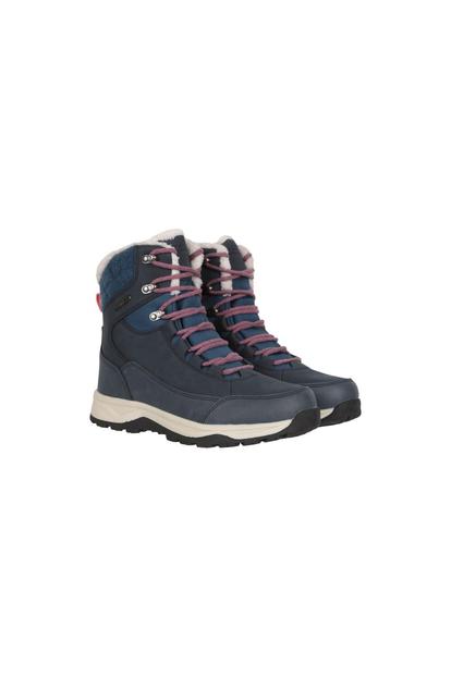 Green Tundra Leather Snow Boots