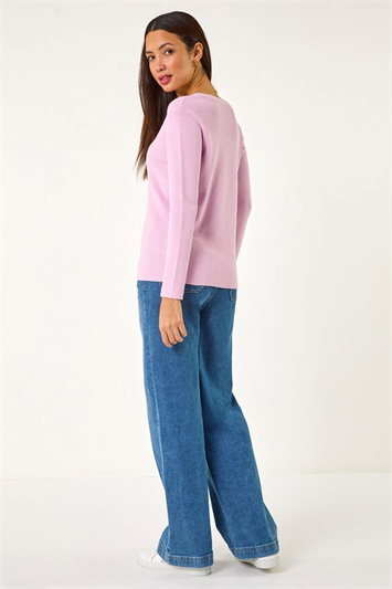 Soft Knit V-Neck Jumper 16172572