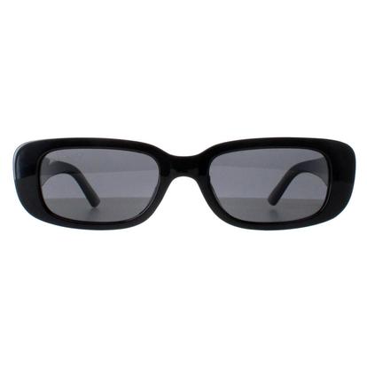 Black Rectangle Shiny Black Smoke Polarized Mp65