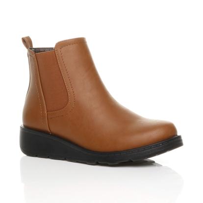 Low Wedge Comfort Ankle Chelsea Boots M000033779