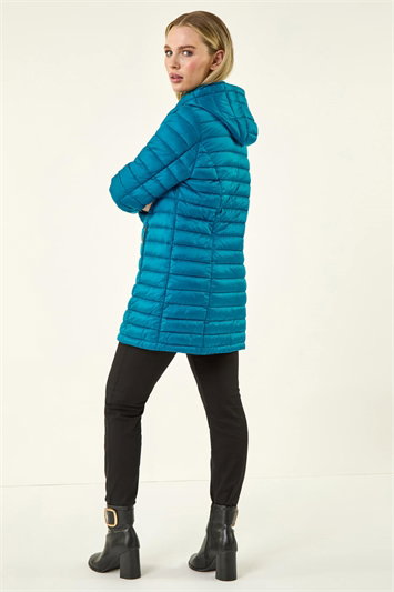 Petite Quilted Longline Puffer Coat 12027791