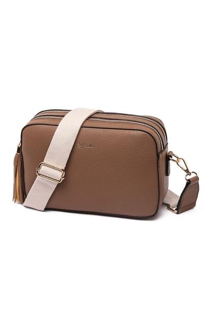 Brown Cross Body Camera Bag