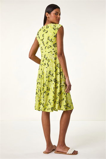 Ditsy Floral Keyhole Twist Dress 14696449