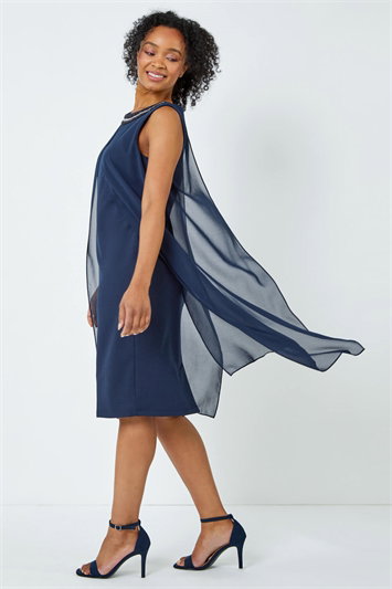 Petite Embellished Chiffon Dress 14360760