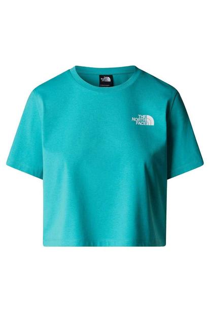 Blue Simple Dome Cropped Tshirt