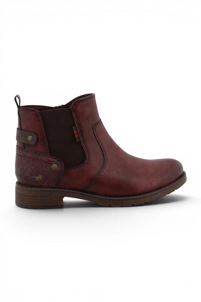 Red Womens Chelsea Ankle Boots - M0052002