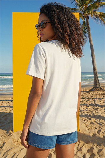 Dusk Cotton Floral Print T-Shirt 19500172