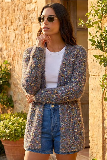 Blue Fluffy Sparkle Cardigan