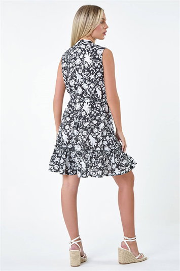 Petite Ditsy Floral Frill Hem Shirt Dress 14509308