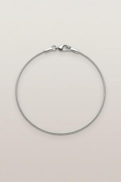 Metallic 925 Silver Thin Rope Plain Chain Slim Payal Anklet