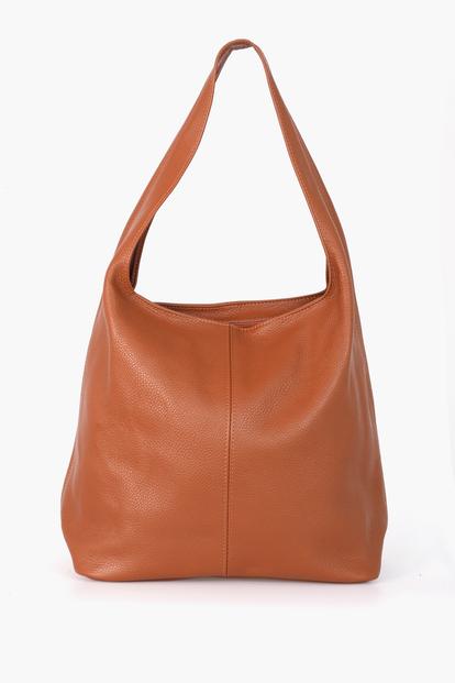 Black Italian Leather Shoulder Bag