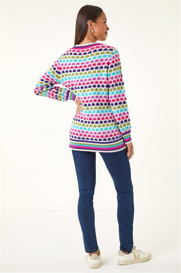 Petite Abstract Knitted Jumper 16237872