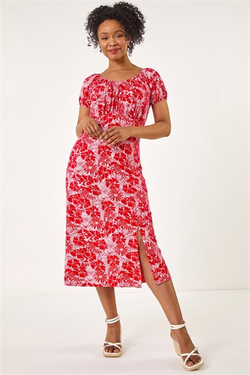Petite Ditsy Floral Midi Dress 14743478