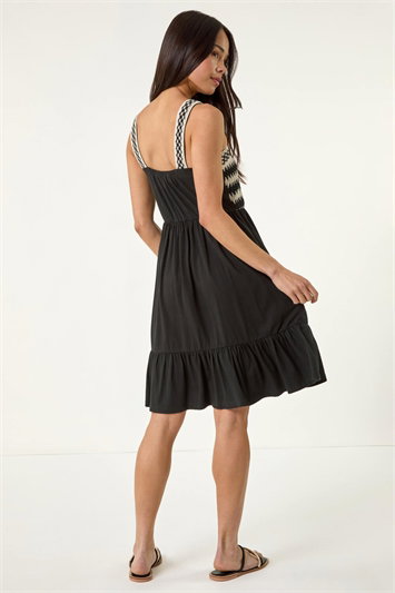 Petite Crochet Bodice Strap Dress 14699408