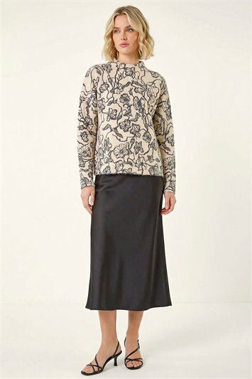 Mono Floral Knit Jumper 16225438