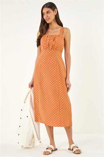 Polka Dot Strappy Dress 14903464