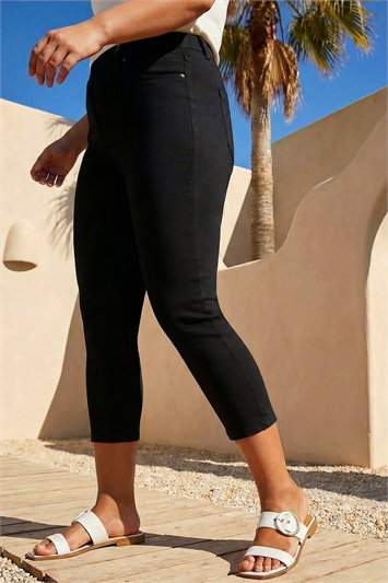 Curve Cropped Stretch Denim Jeggings 18045708