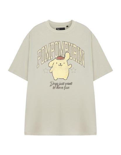 Cream Hello Kitty & Friends Pompompurin T-Shirt