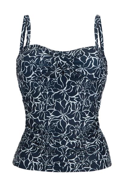 Blue Aceana Iii Tankini Top