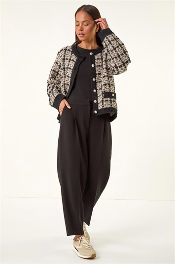 Petite Buttoned Knit Cardigan 16230908