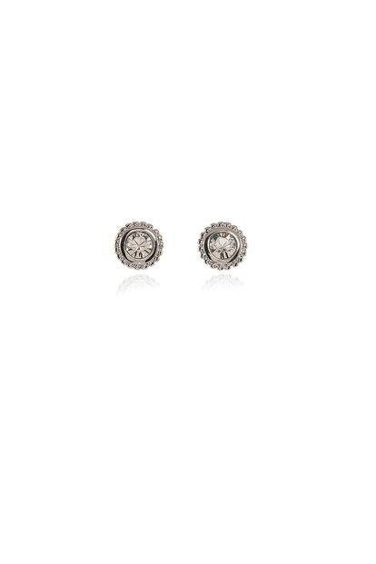 Metallic Cachet London Bree Solitaire Silver Earrings