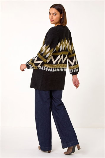 Aztec Jacquard Knit Cardigan 16179140