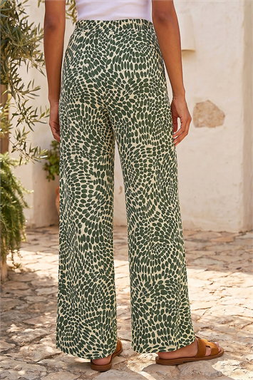 Abstract Wide Leg Trouser 18102240