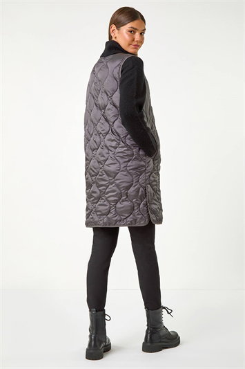 Quilted Collarless Buttoned Gilet 12029304