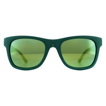 Green Rectangle Unisex Folding Matt Green Green Sunglasses