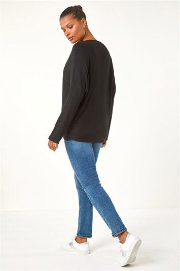 Embellished Snowflake Stretch Top 19261408
