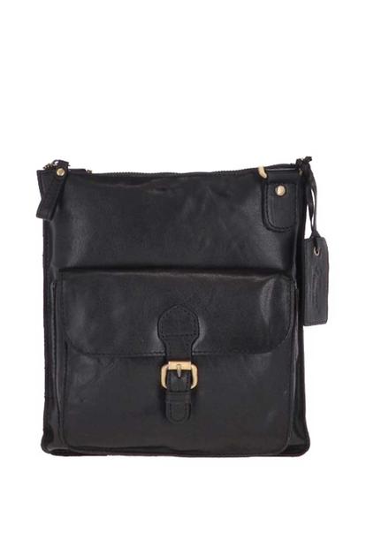 Black Vintage Small Leather Shoulder Bag