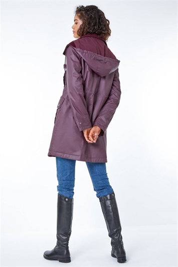 Waxed Longline Hooded Coat 12015511