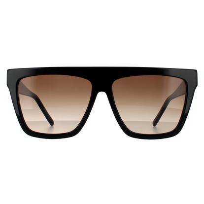 Black Square Shiny Black Brown Gradient 90041091