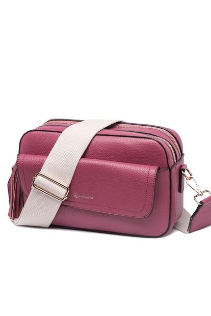 Red Cross Body Front Pocket Camera Bag