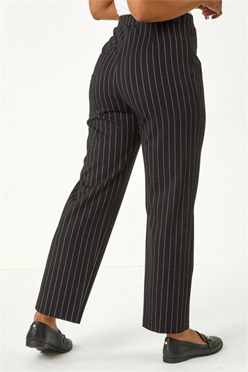 Petite Pinstripe Stretch Trousers 18075408