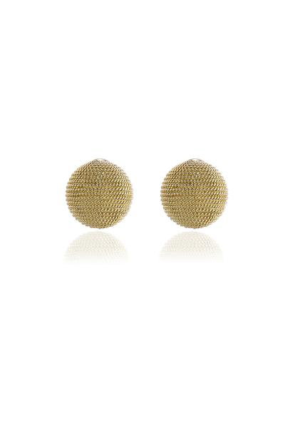 Metallic Cachet London Tyra Gold Clip On Earrings