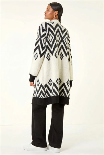 Argyle Longline Knit Cardigan 16206408