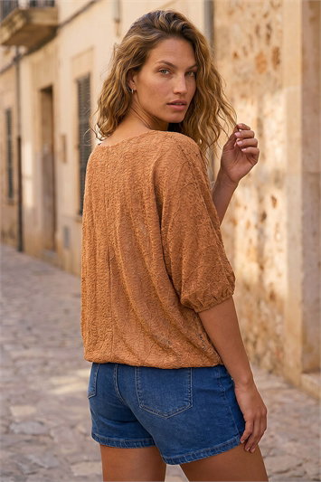 Bubble Hem Top 19409116