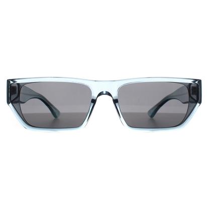 Blue Rectangle Ocean Blue Dark Grey Low Key