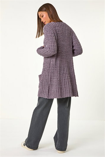 Popcorn Textured Longline Cardigan 16130904