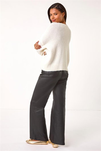 Zig Zag Diamond Detail Knit Jumper 16152038