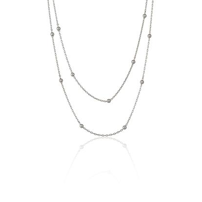 Metallic Dorissa Multicolour Sterling Silver Beaded Double Necklace