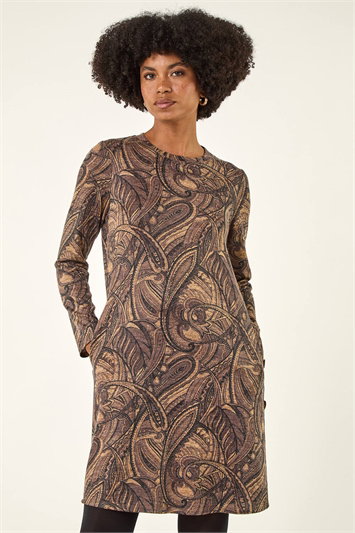 Paisley Pocket Swing Dress 14785090
